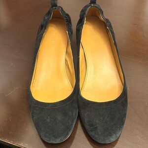 J. Crew Black Suede Flats Sz 8.5